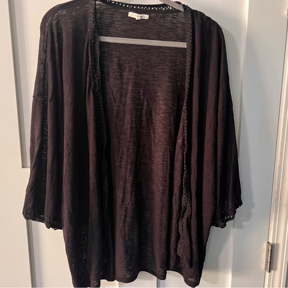 Maurices Grey Open-Front Shrug